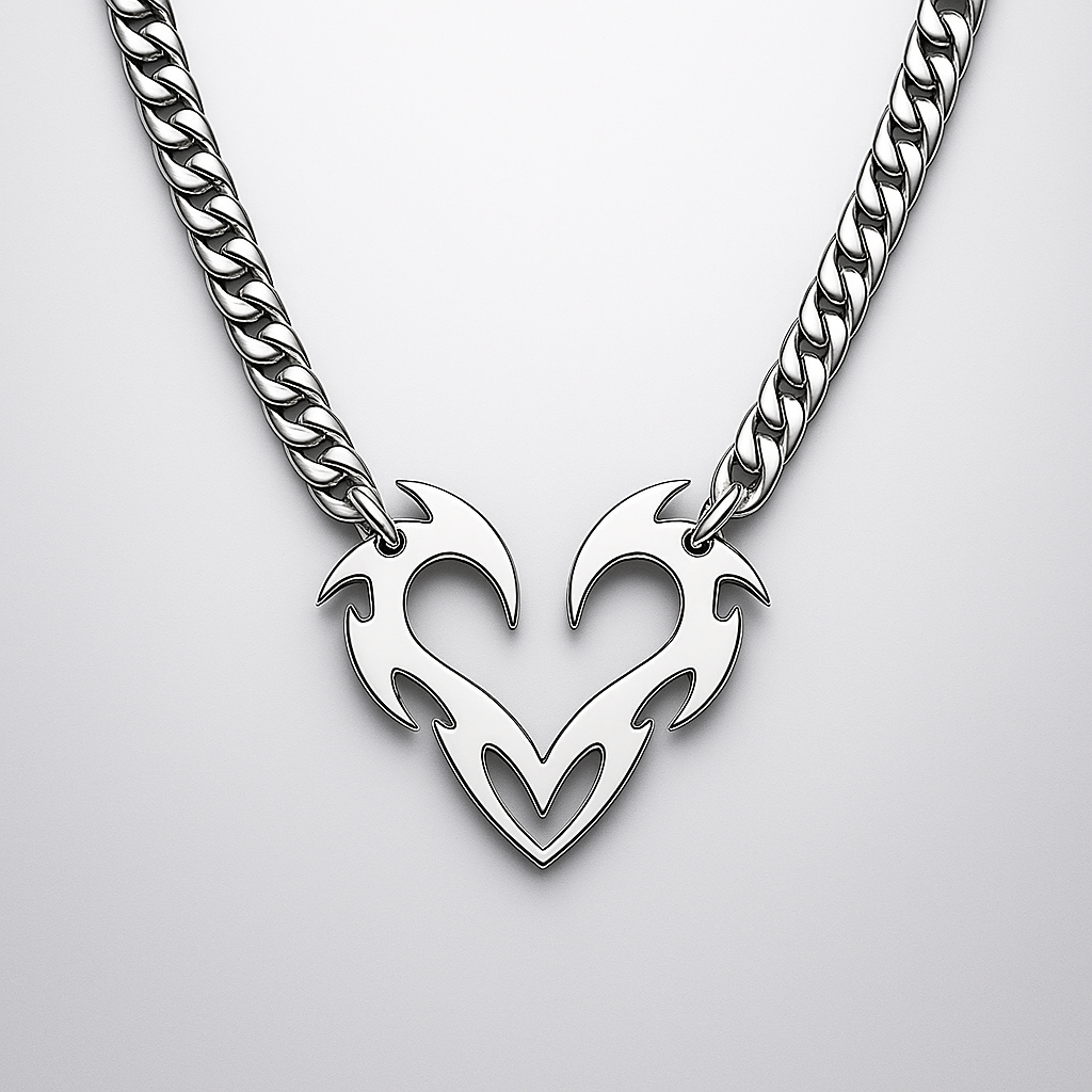 Barb Heart Necklace
